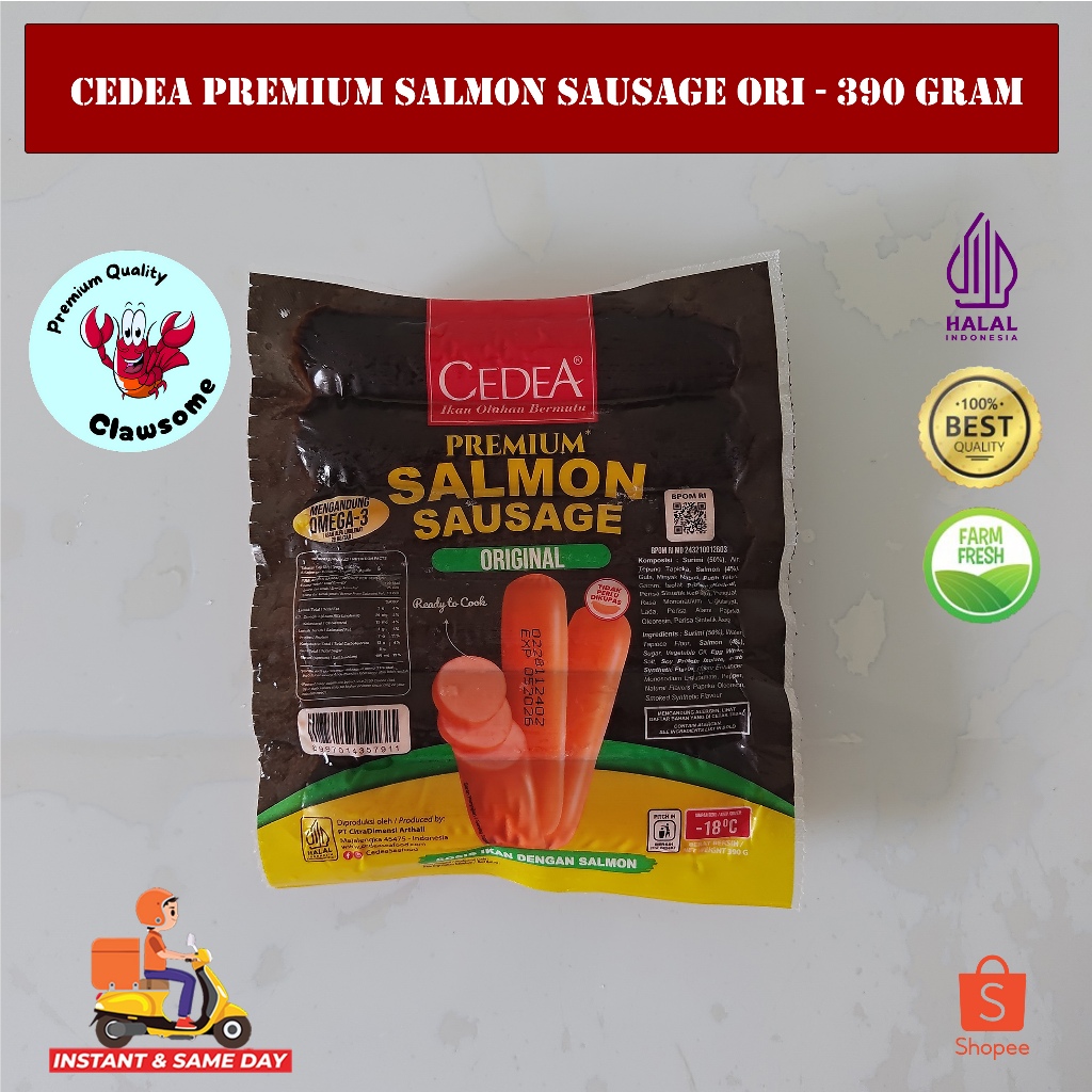 

CEDEA PREMIUM SALMON SAUSAGE ORIGINAL - 390GR