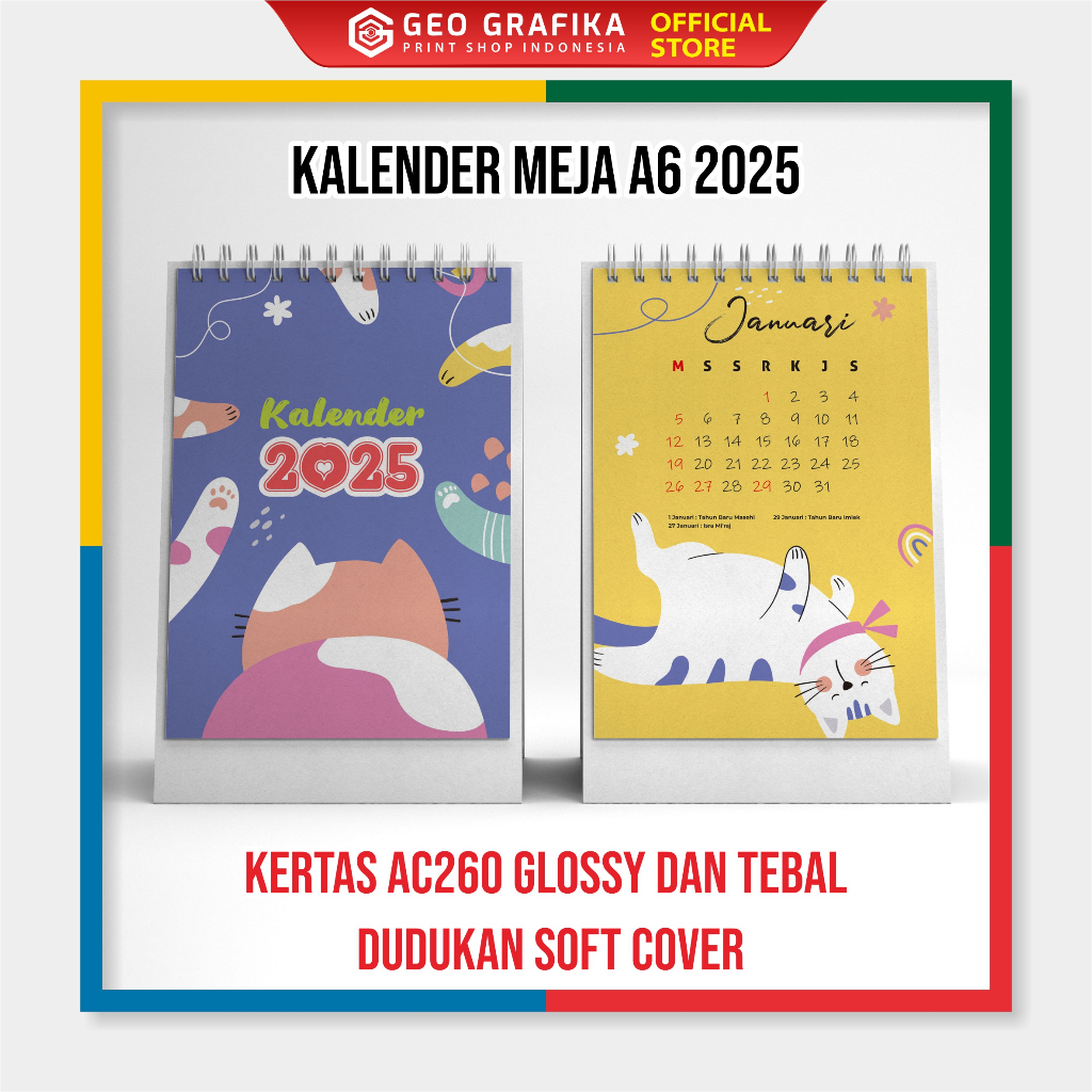 

Kalender Meja Ukuran A6 16 halaman - Geo Grafika
