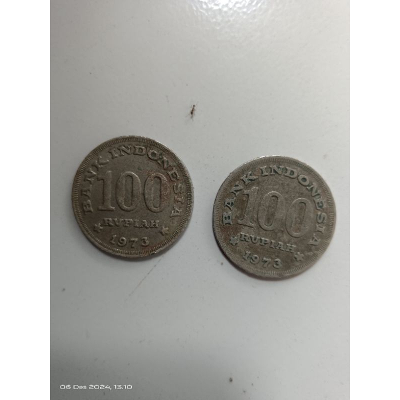 uang koin kuno 100rupiah 1973
