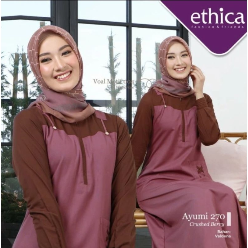ETHICA Gamis Ayumi 270 - Crushed Berry S Gamis Remaja