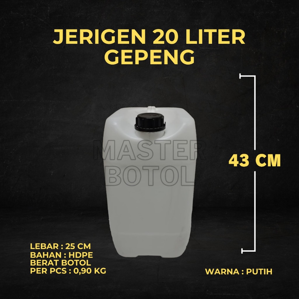 (Instant & Same Day) Jerigen 20 Liter HDPE Baru / 20 Liter / 20 Liter / Jerigen 20 KG Baru Standar