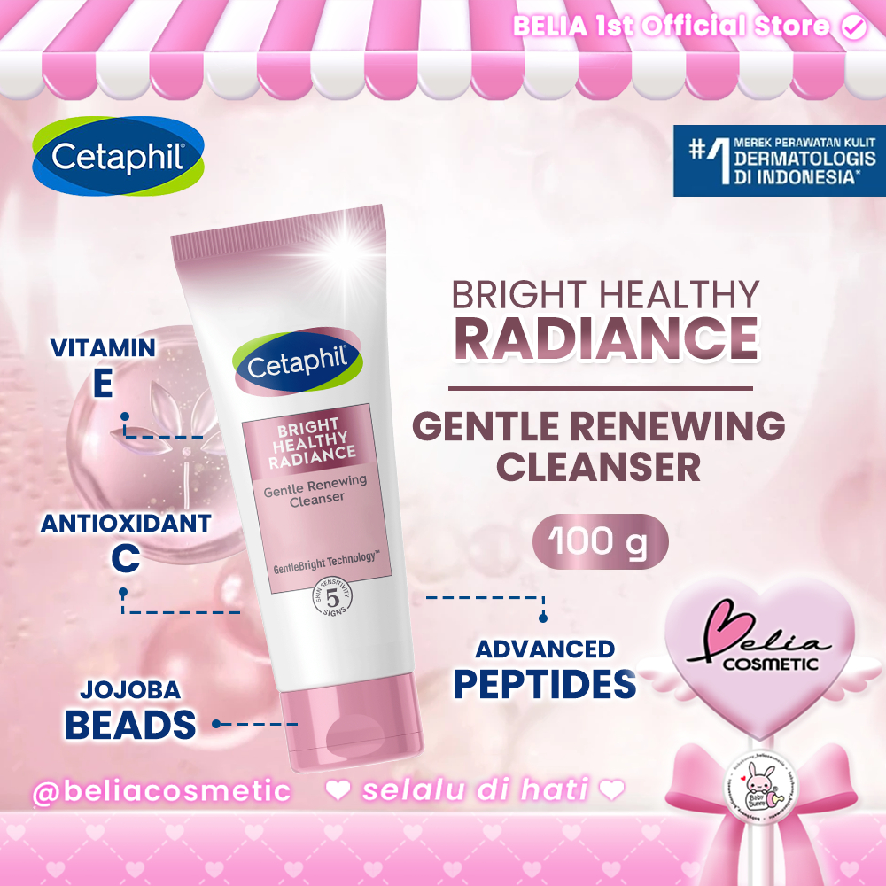 ❤ BELIA ❤ Cetaphil Bright Healthy Radiance Gentle Renewing Cleanser 100gr