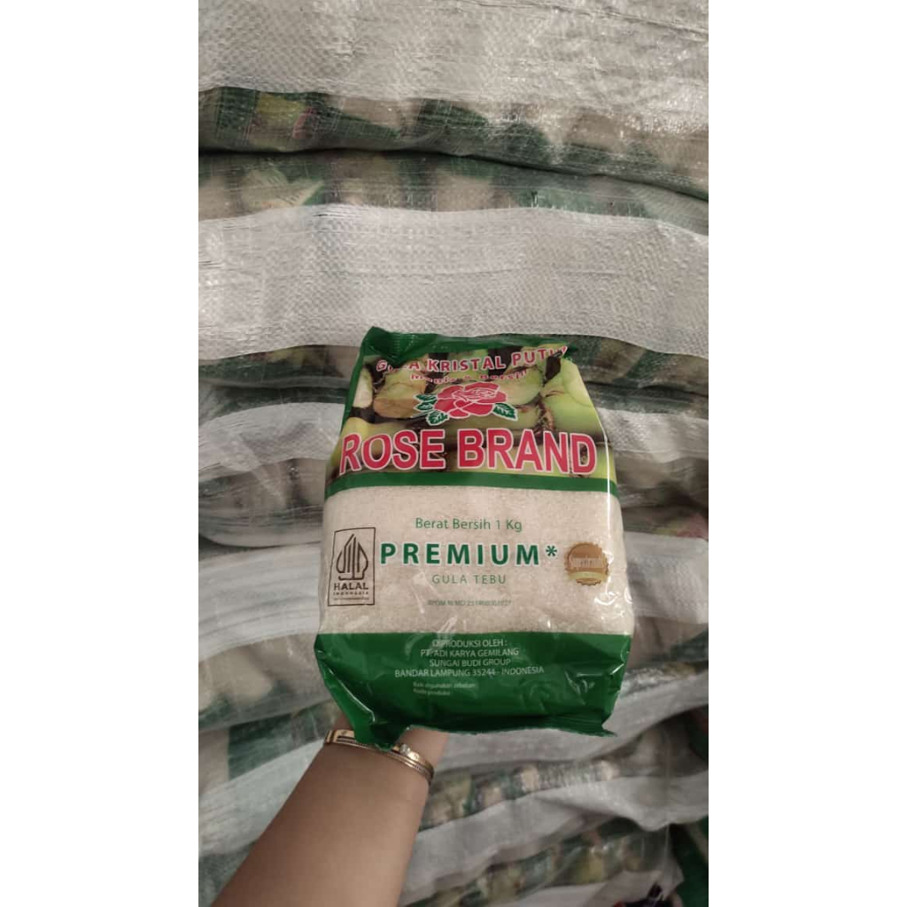

Gula rose brand 1kg Warna Random