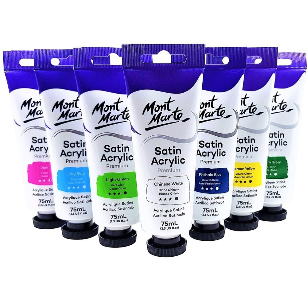 

MONT MARTE Premium Satin Acrylic Paint - Cat Akrilik Lukis Montmarte 75ml