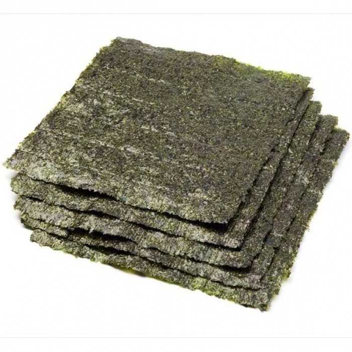 

RB SUSHI NORI 50 SHEET (NC) NORI SUSHI NORI 50 LEMBAR DRIED SEAWEED RUMPUT LAUT HIJAU DAUN HIJAU