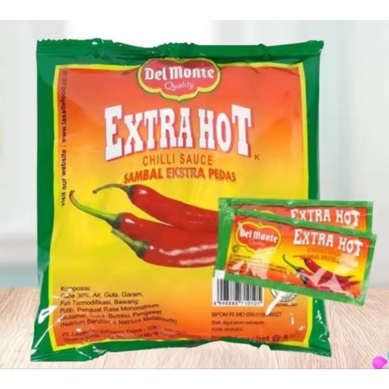 

DELMONTE SAUS SAMBAL EXTRA HOT SACHET 24 PCS