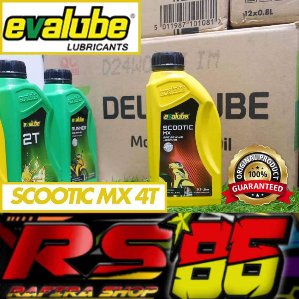 Oli Evalube Matic Scootic MX 20W-40 800ML 4T / Oli Evalube Scootic ORIGINAL