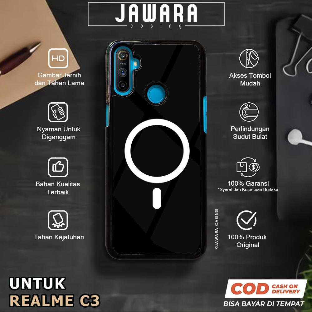 Case Realme C3 Casing Realme C3 [MAGS] Premium Case Glossy Case Hp Realme Jawara Casing Hp Realme C3
