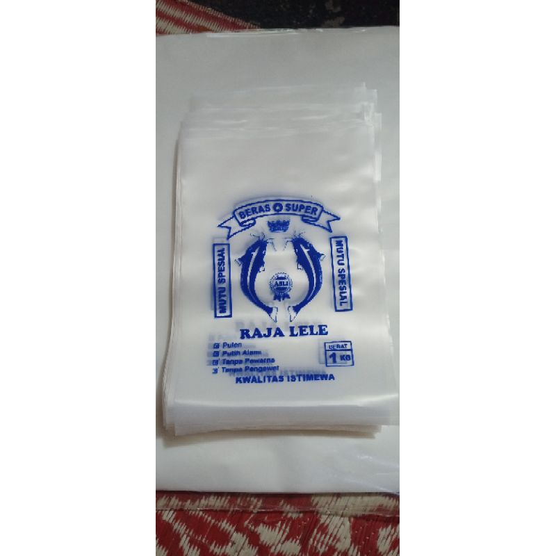 plastik beras 1 kg raja lele (isi 100 lembar)