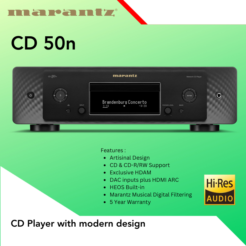 CD Player Marantz CD50n CD 50n CD-50n CD Player with Network Audio Player and HDMI Arc