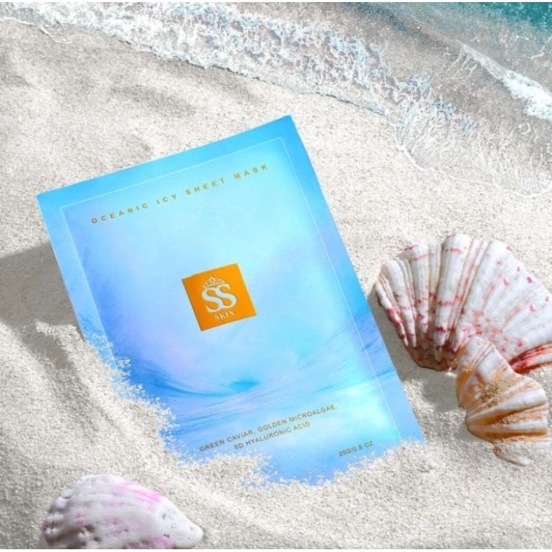 SSSKIN - OCEANIC ICY SHEET MASK / SHELLASAUKIA SKINCARE READY ORIGINAL