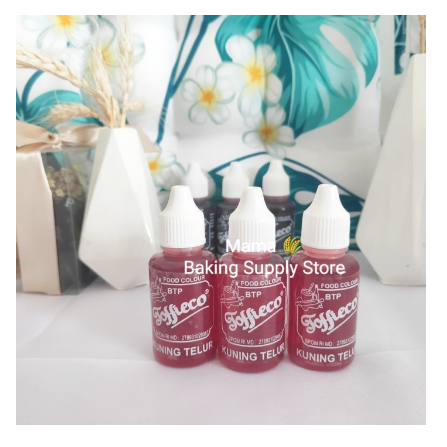 

TOFFIECO Food Coloring Pewarna Makanan Kuning Telur Egg 25 ml GOLDEN YELLOW