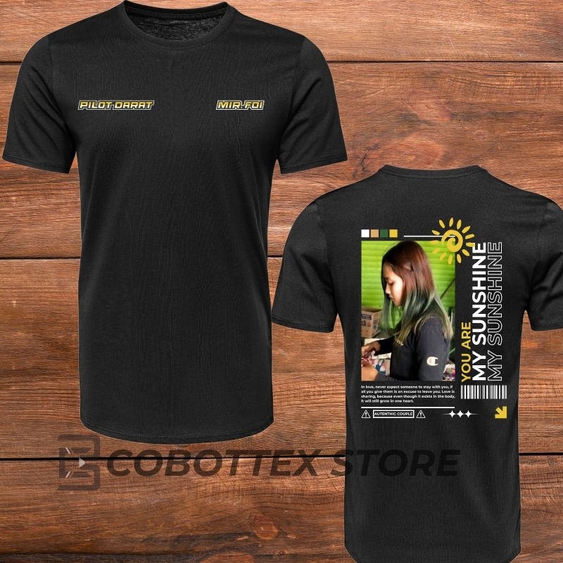 Kaos premium cotton combed 24s-Custom Foto