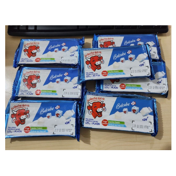 

BELCUBE Cheese One Bite laughing cow Keju MPASI Plain 24 cubes 125 gr
