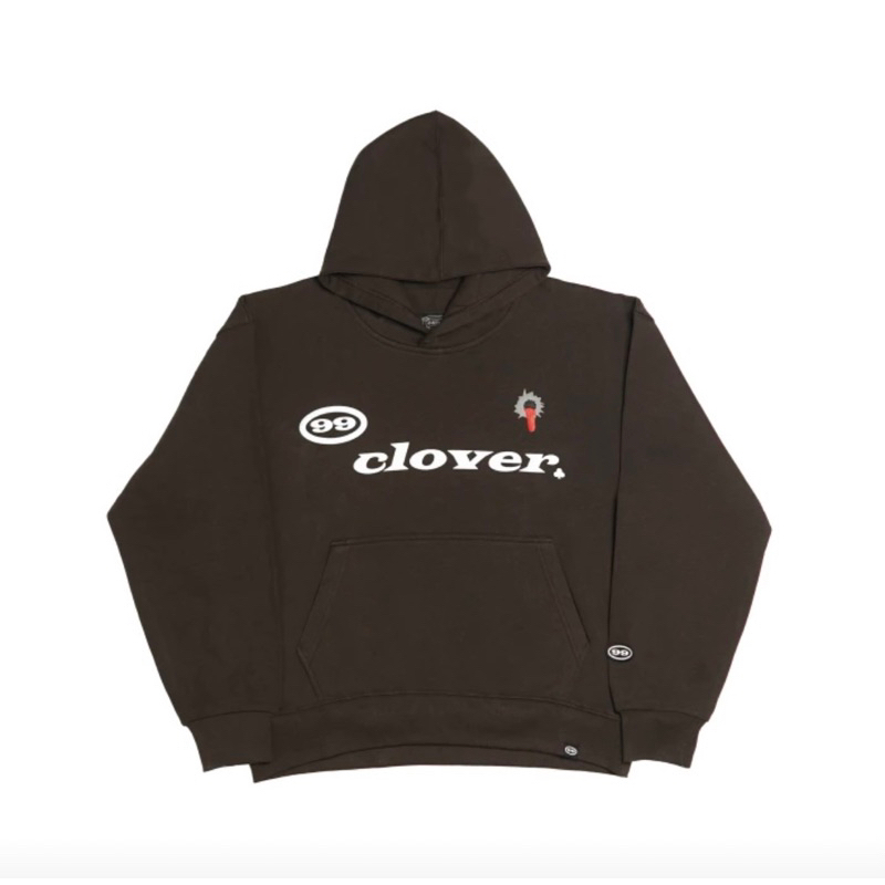 99CLOVER HOODIE FEELING LUCKY BROWN