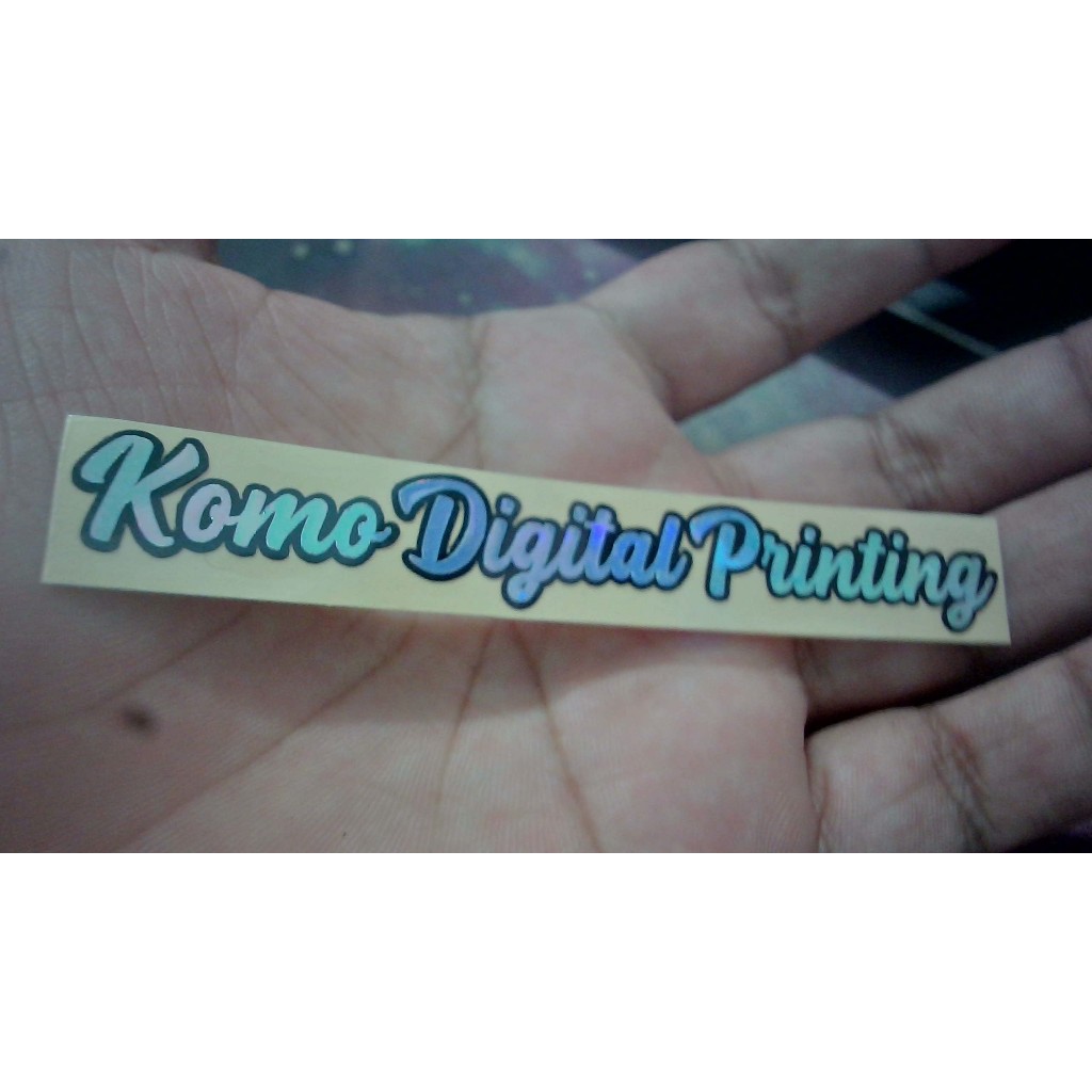 STICKER NAMA BAHAN HOLOGRAM STICKER CUTTING NAMA HOLOGRAM STICKER MOTOR
