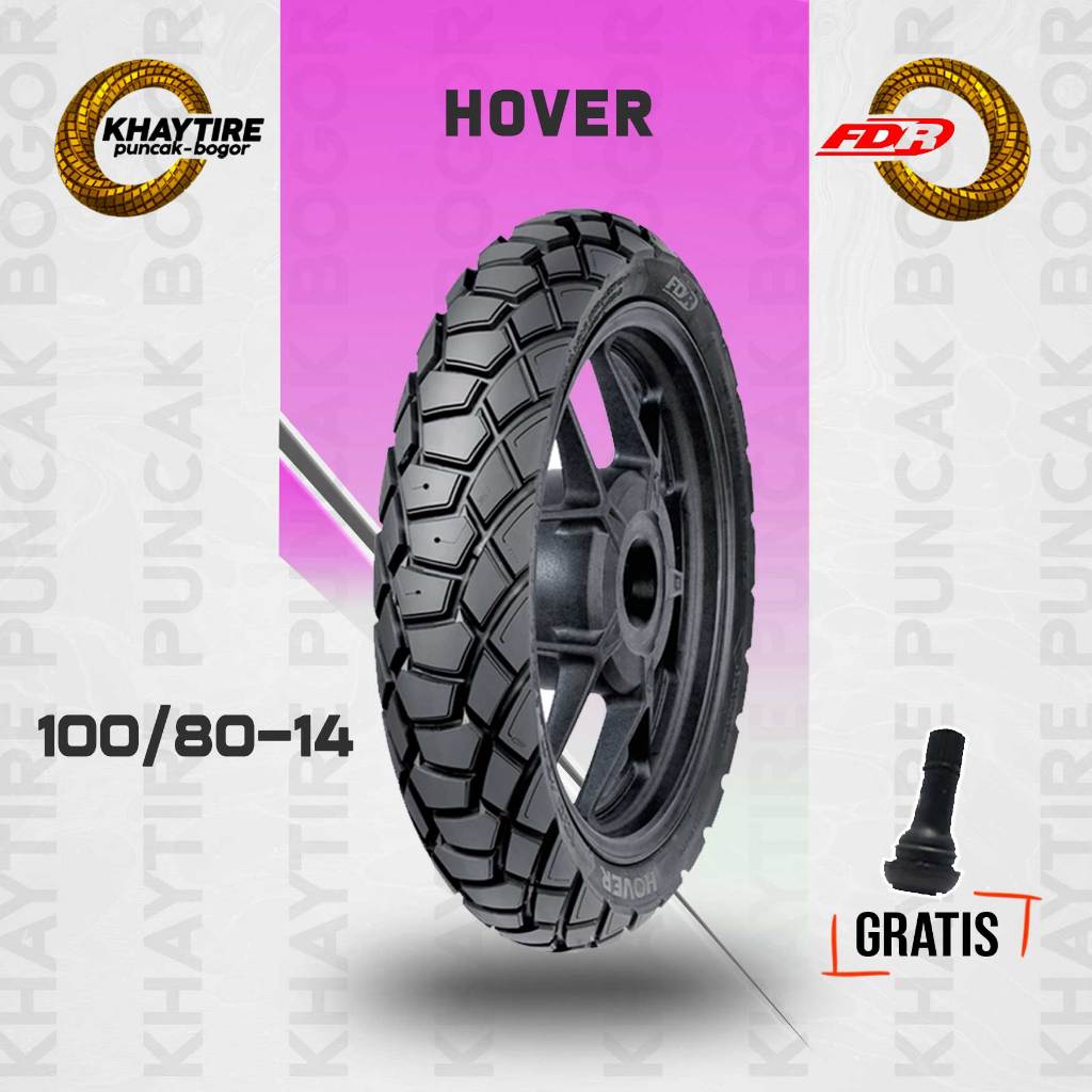 Ban Tubles Motor Matic FDR HOVER 100/80 Ring 14
