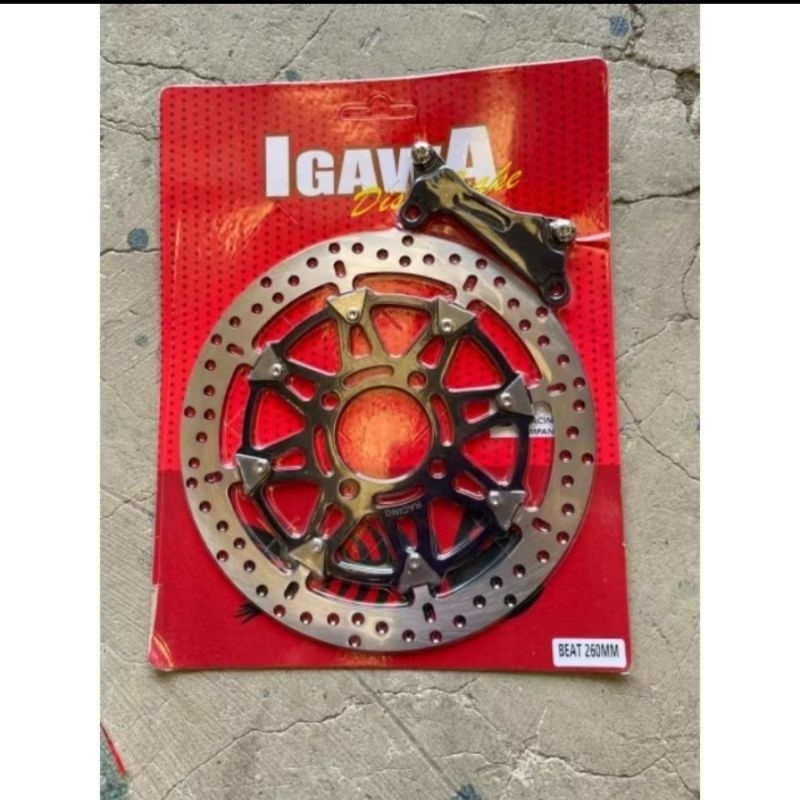 PIRINGAN CAKRAM DEPAN DISC BRAKE IGAWA MODEL TDIRVE 260MM BEAT VARIO OLD NEW