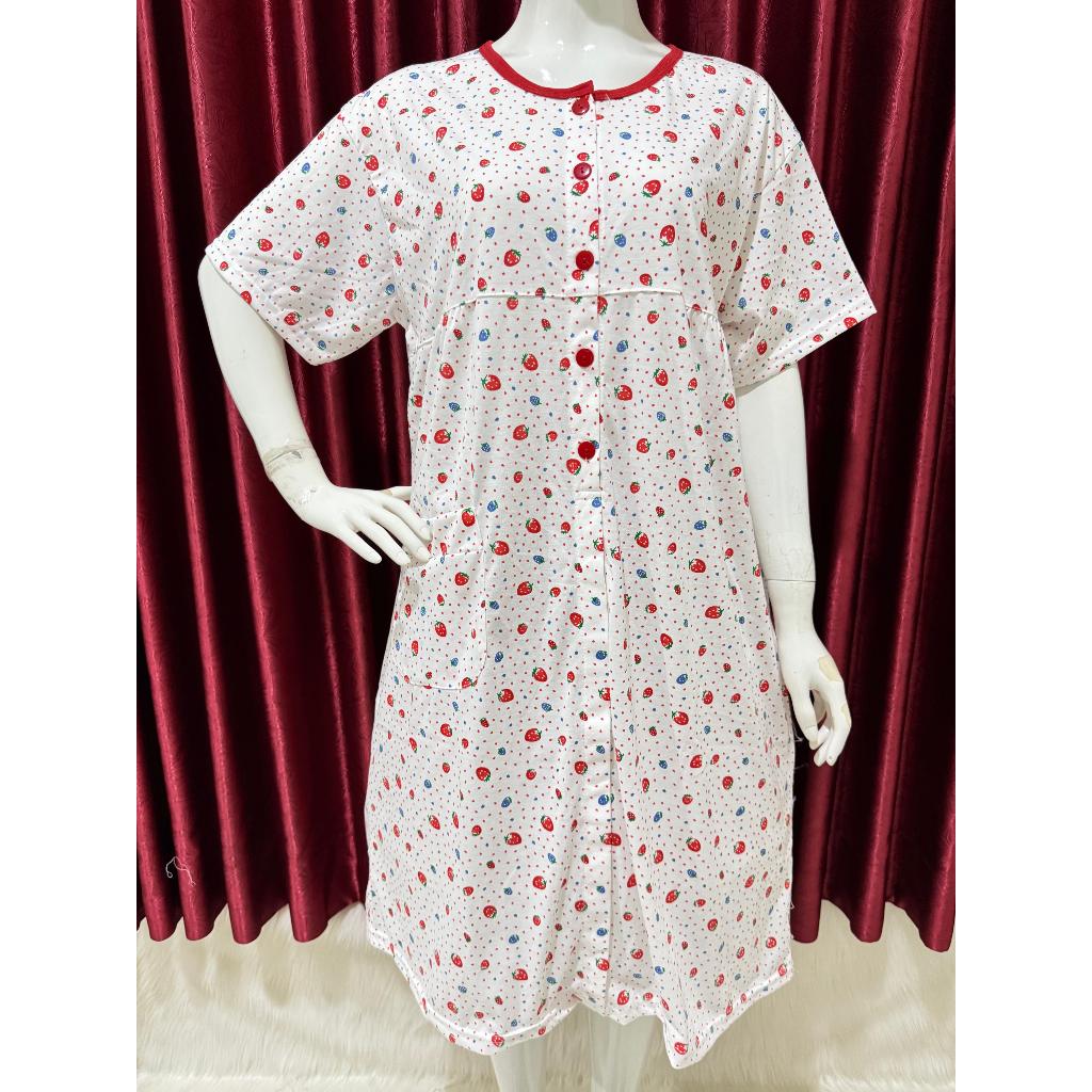 Baju Tidur Wanita/Daster K5/XXL Kancing Depan(Hidup)/DasterJumbo/Daster BUSUI