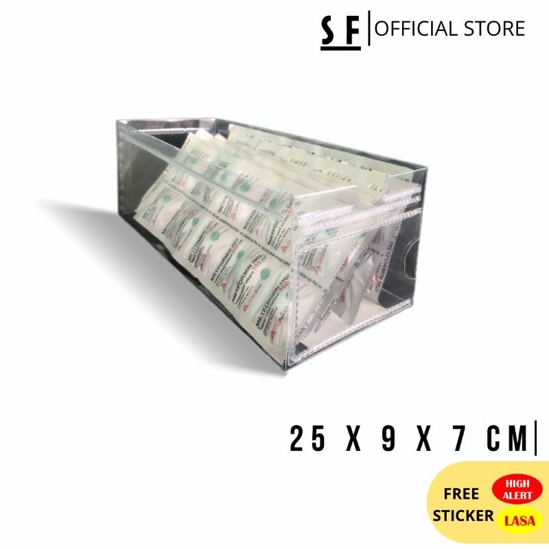 

(50pcs) Kotak Obat Mika Apotek Ukuran 25 x 9 x 7 cm