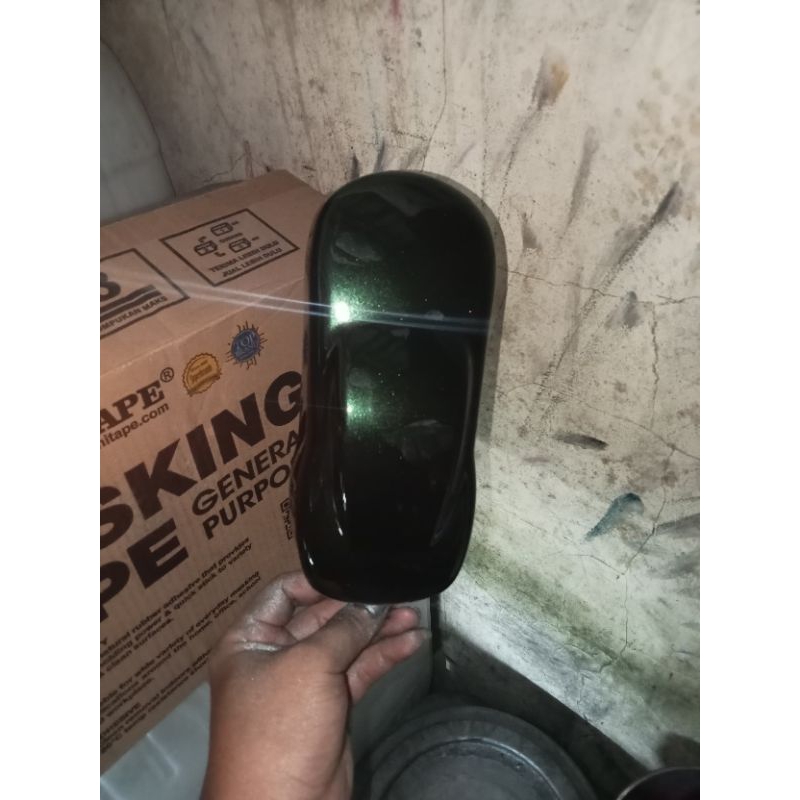 Cat Hitam Lembayung Hijau/Cat Hitam Metalik Ijo PU