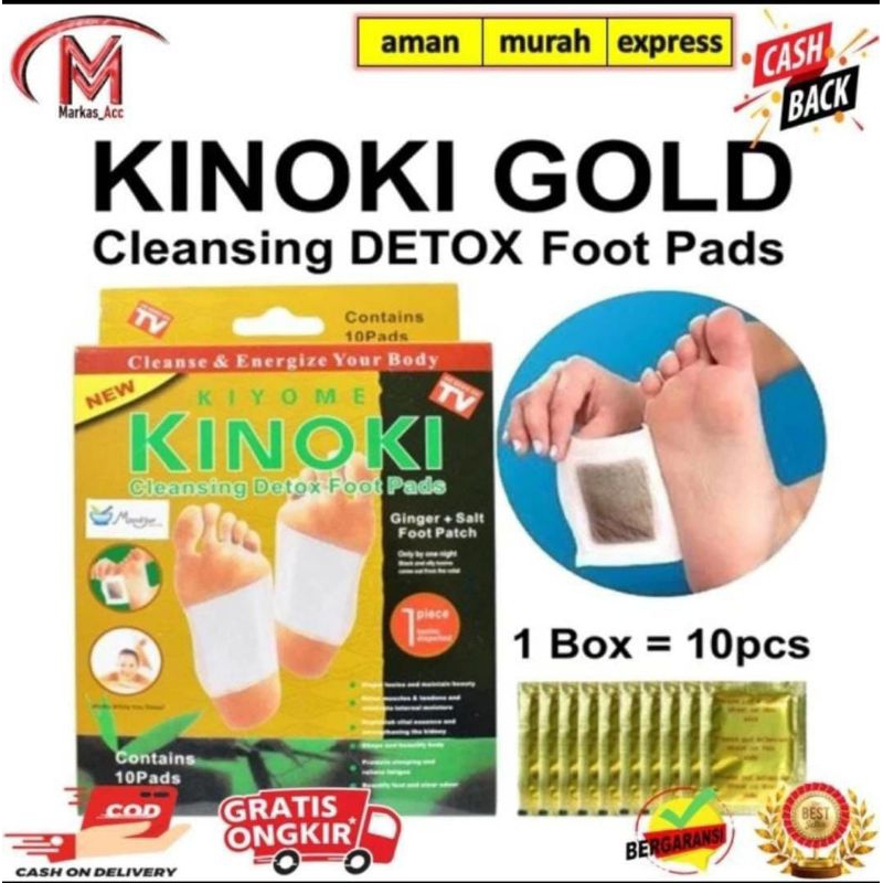 Kiyome Kinox Gold Cleansing Detox Foot Pads