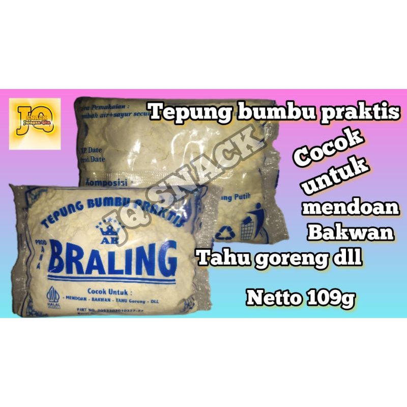 

Tepung bumbu praktis (BRALING) Netto 109g