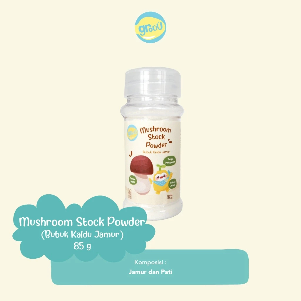 

Grouu Mushroom Stock Bubuk Kaldu Jamur (85g)