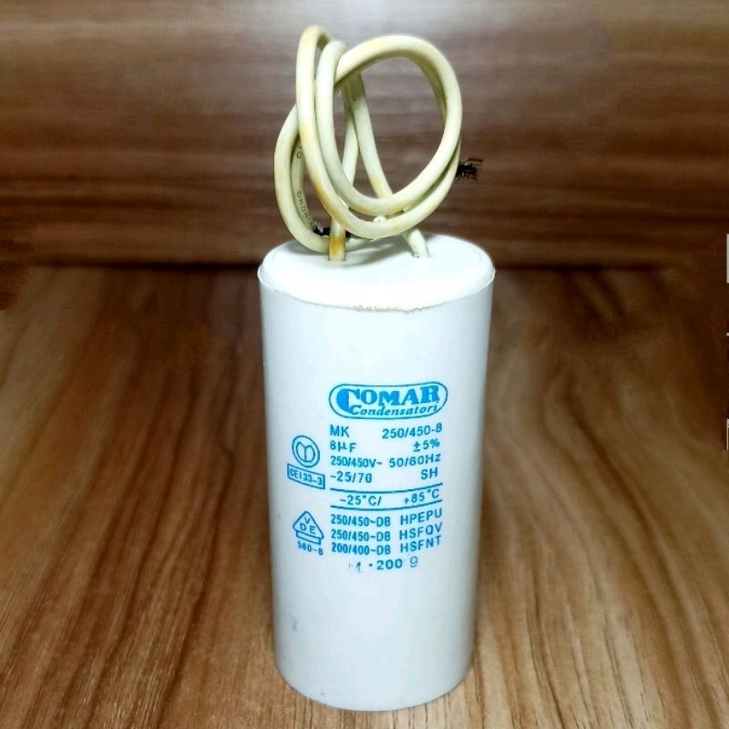 Kapasitor 8Uf / Condensator 8 Uf / Kapasitor Dinamo / Pompa Air