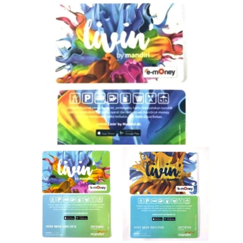 Mandiri Emoney etoll Livin edisi langka Original