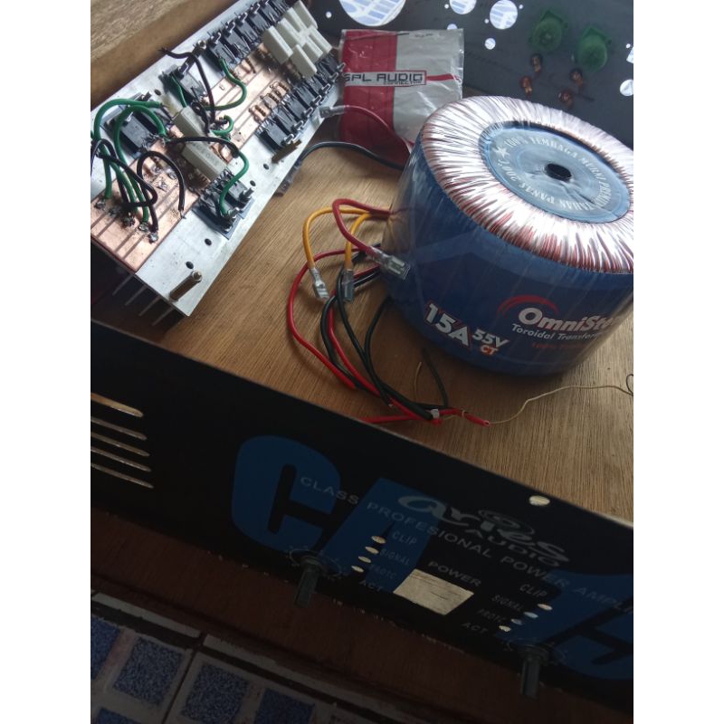 Travo toroid OMNISTONE travo donat 15A CT 55V 45V (MURNI)