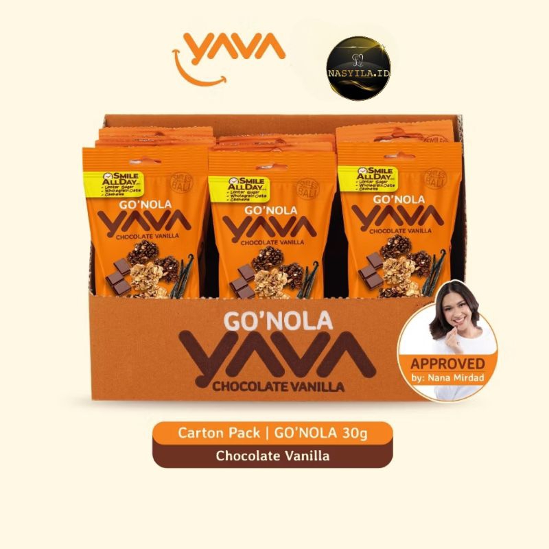 

YAVA carton pack Go'Nola Chocolate Vanilla (12x30g)
