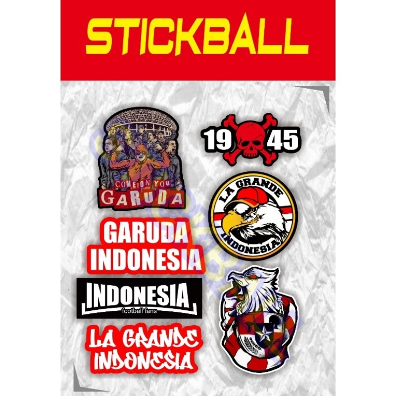 

7 STIKER LA GRANDE SUPORTER TIMNAS INDONESIA GARUDA