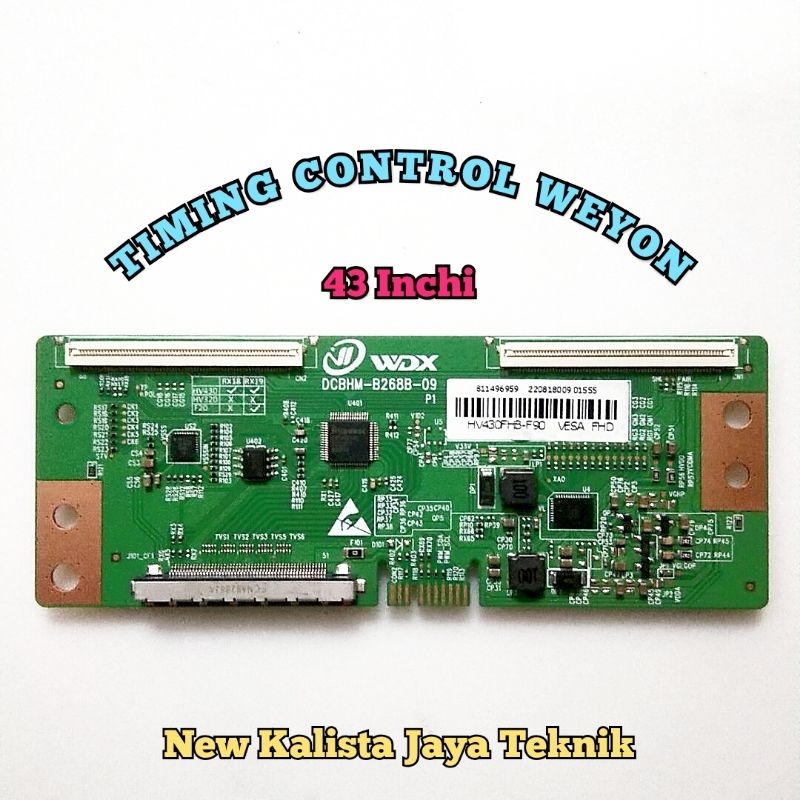 TCON TV WEYON ANDROID 43 ORIGINAL DCBHM-B268B-09 TCON WEYON 43 TIKON TV SMART WEYON TICON WEYON SMAR