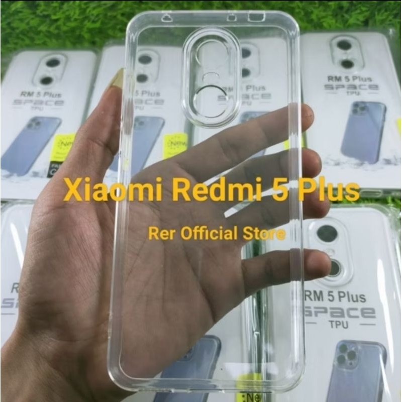 Softcase Silikon Transparan Xiaomi Redmi 5+ Plus Casing bening Clear transparan