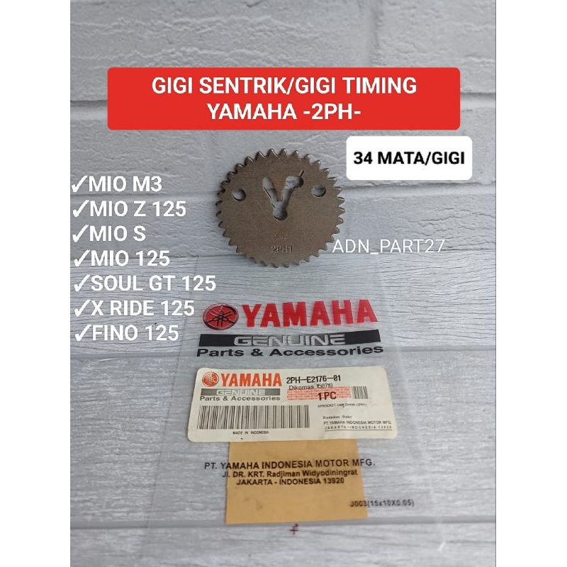 Gigi sentrik (2ph) gigi timing mio m3/mio z 125/Mio s/Mio 125/Fino 125/x ride 125/soul GT 125
