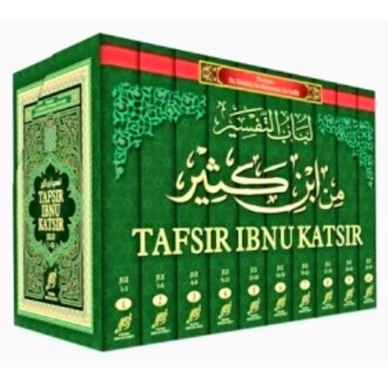 Buku Terjemah Kitab Tafsir Ibnu Katsir, Tafsir Al-Quranul Azhim satu set Lengkap 10 Jilid Tafsir al 