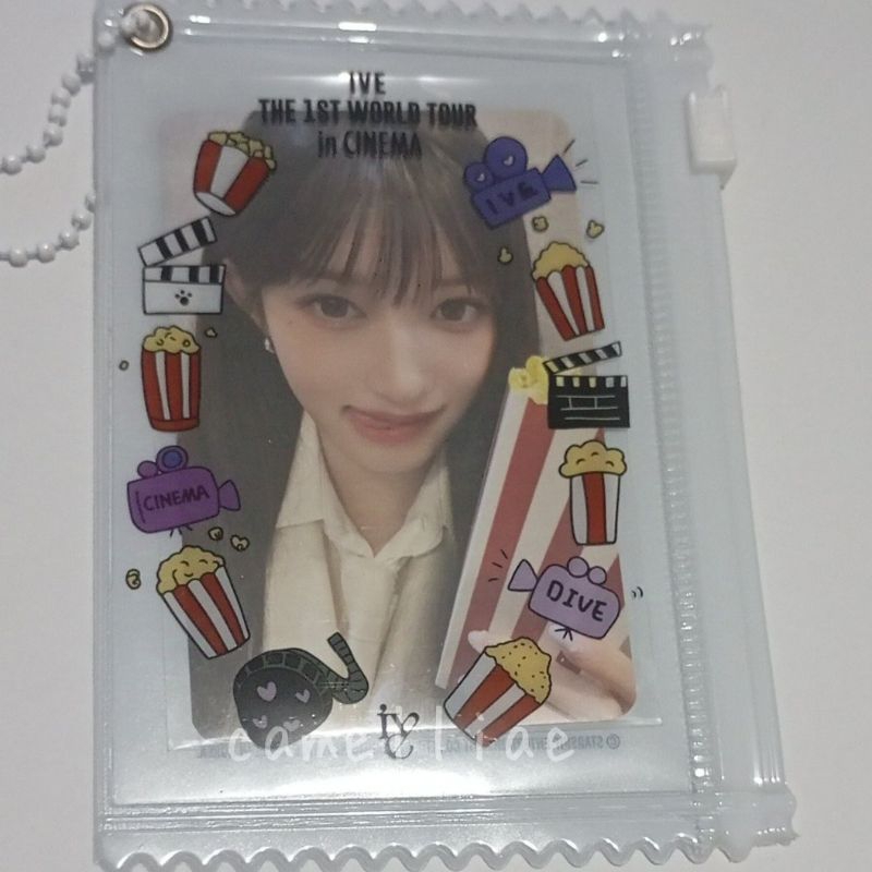[ JNT ONLY ] Pc Photocard Pouch Leeseo Ive Photocard Pouch Popcorn The 1ST World Tour in CINEMA Pop 