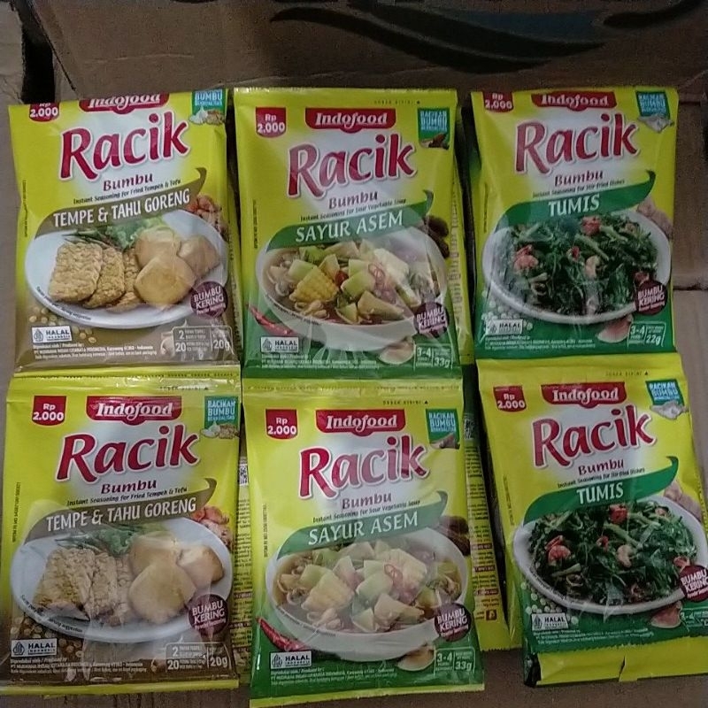 

Bumbu Racik Instant Indofood 1Renceng isi 10 sachet @20gr
