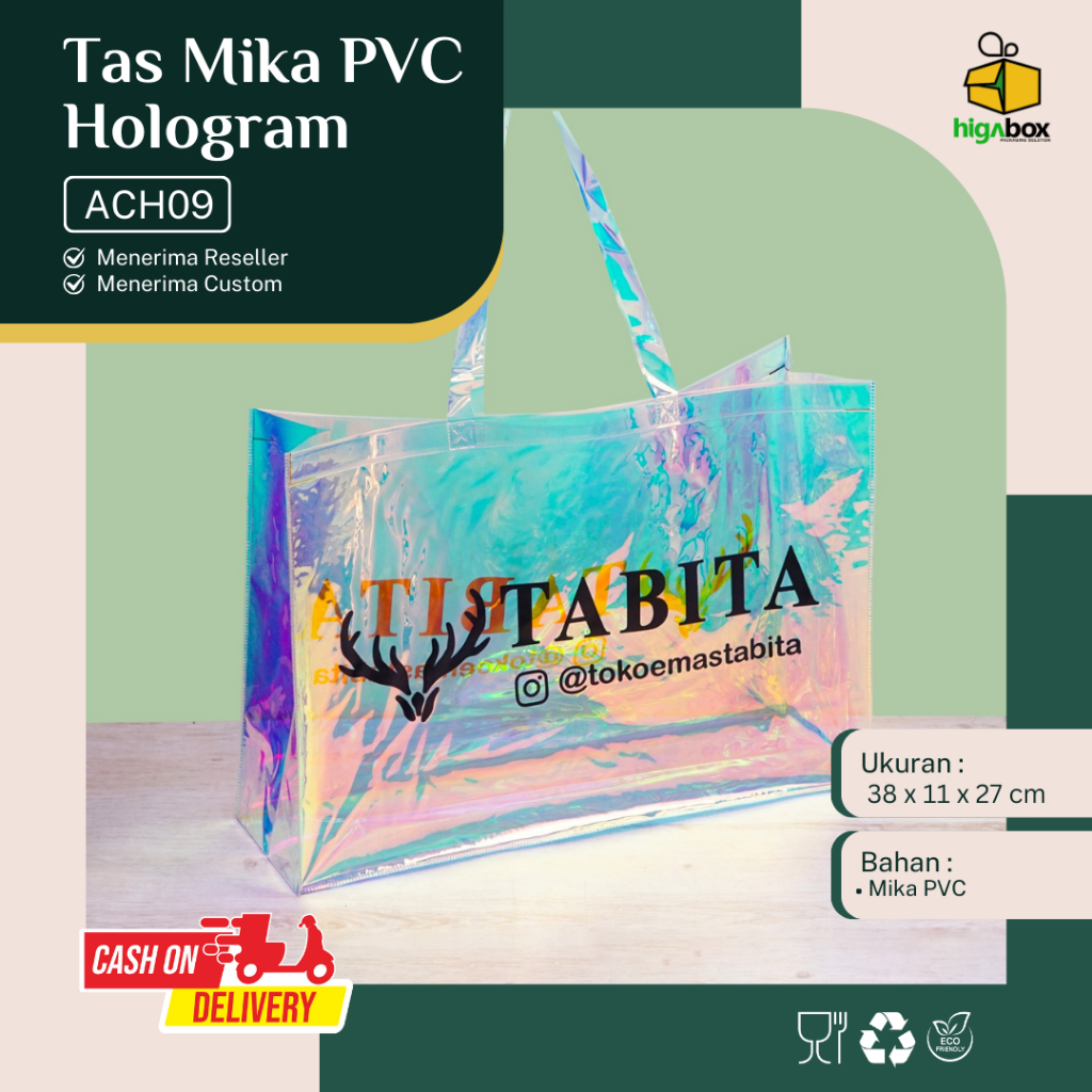 

TERIMA JASA CUSTOM TAS MIKA / Custom Tas Mika Transparan / Custom Ukuran Tas mika / Plastik Pvc / Custom ukuran Tas Hampers Gift bag | ACH09 TABITA