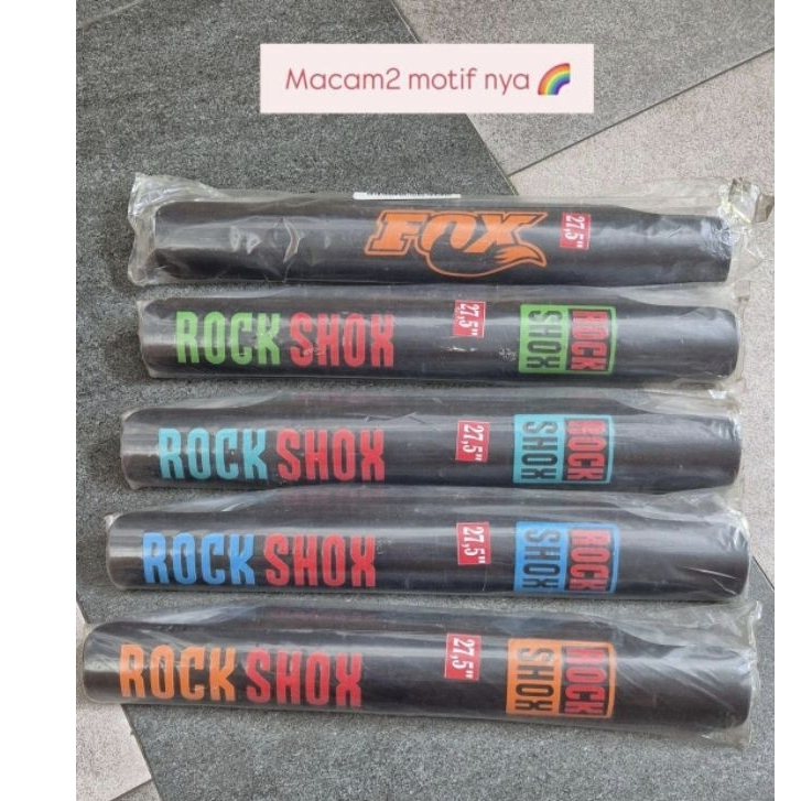 Pengaman shock fork guard depan sepeda MTB 27. 5 fox rock shox