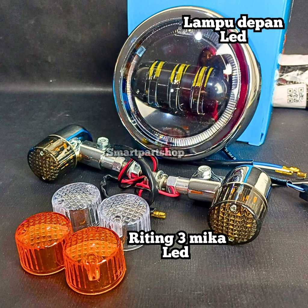 REFLEKTOR LAMPU DEPAN C70 C 70 RETENG RITING C70 LAMPU DEPAN LED SET RITING C70 C50 C90 RITING DEPAN