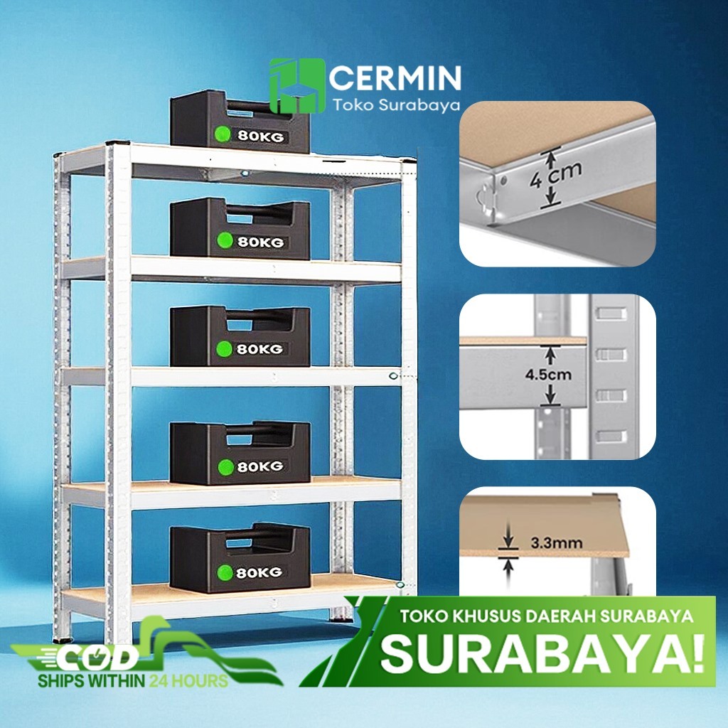 Pengiriman Dari Surabaya---Rak Besi Siku  Rak Dapur Serbaguna Rak Gudang Rak Supermarket Rak Besi Se
