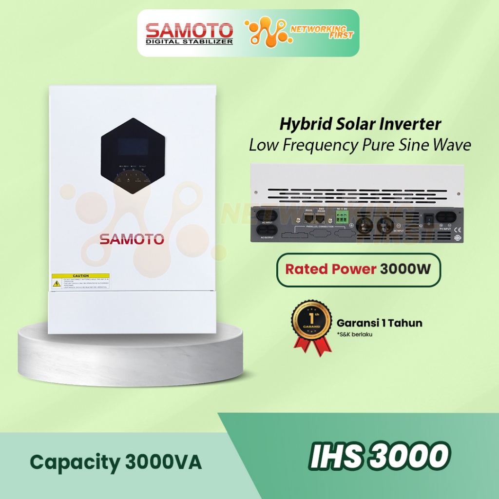 Samoto Inverter Panel Surya IHS3000/3000Watt Hybrid Inverter Solar Panel