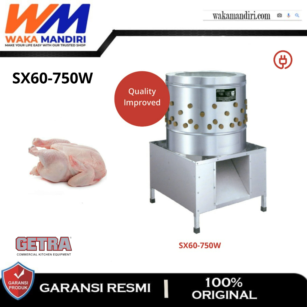 SX60-750W POULTRY FEATHER REMOVER MESIN PENCABUT BULU AYAM GETRA