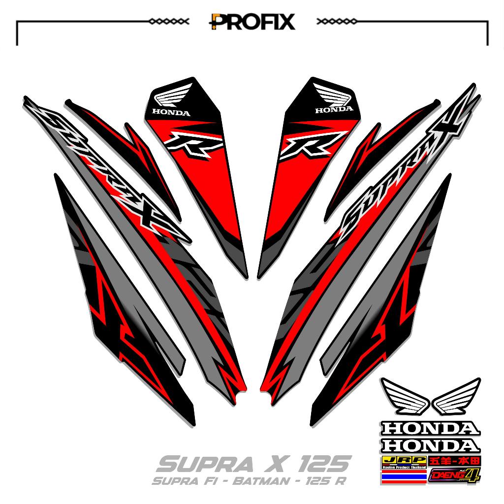 STRIPING SUPRA X 125 R MOTIF 37 STIKER DECAL SUPRA X 125 R-SUPRA FI BATMAN-125R