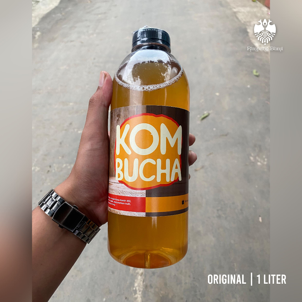 

1 Liter Kombucha Original, Telang, Rosemarry, Mint, Coffee | Rimpang Bumi