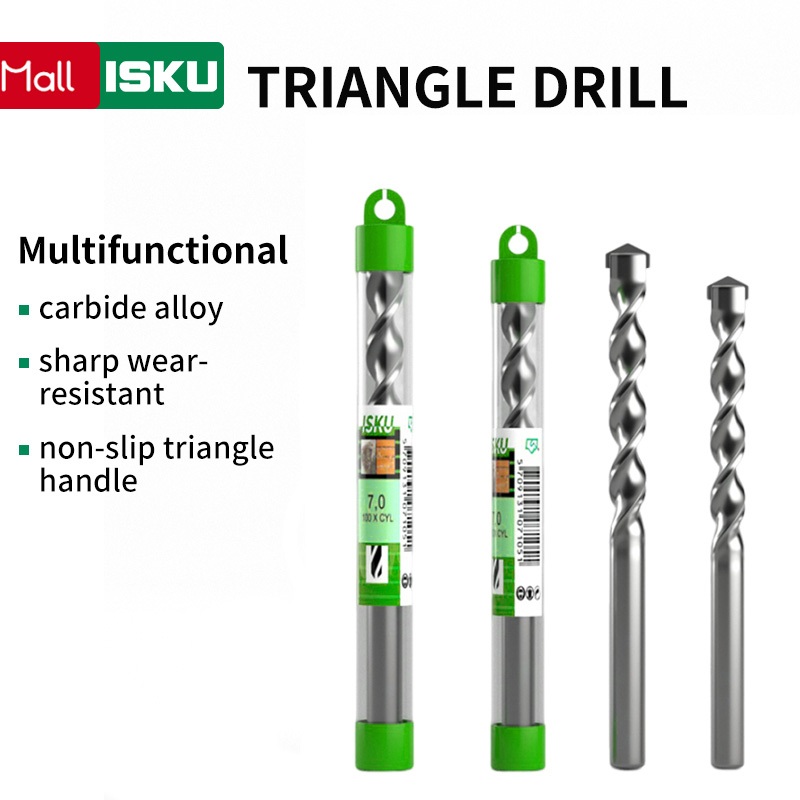 ISKU Mata Bor Beton 3mm-12mm Tembok Dinding Mollar Masonry Impact Drill Bit