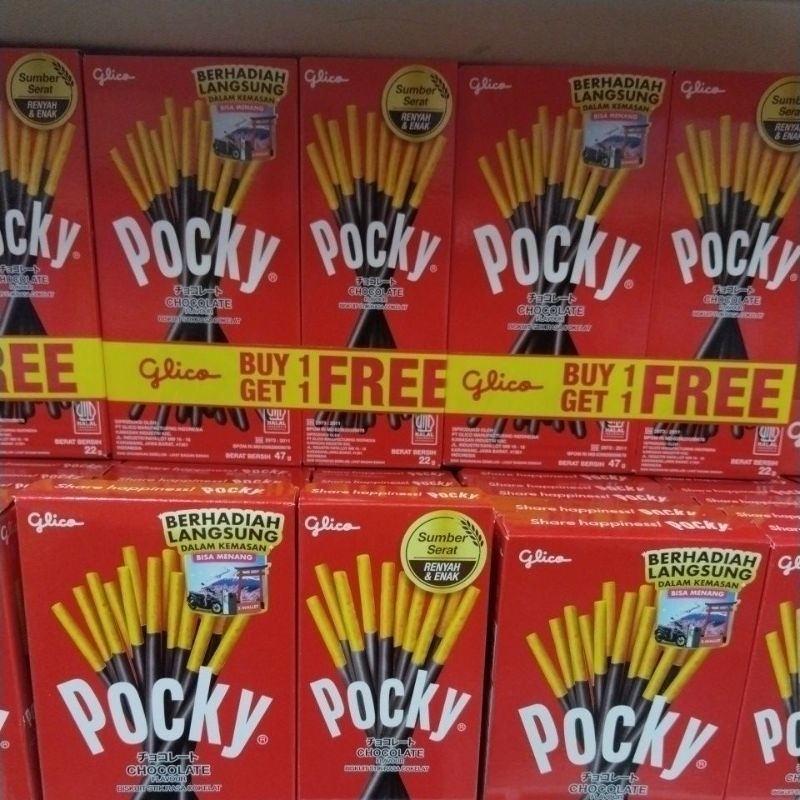 

POCKY CHOCOLATE 45GR gratis pocky 22gr