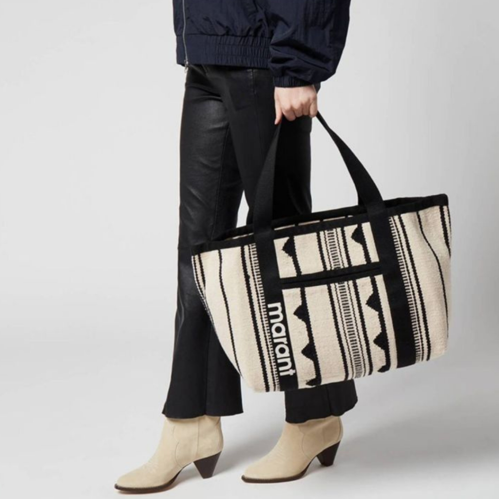 Isabel Marant Women's Darwen Tote Bag-Black/White